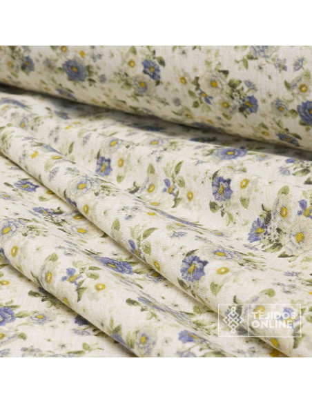 Tela de Flores Pequeñas Vintage - Telas Infantiles Tela de Flores Pequeñas Vintage - Telas Infantiles