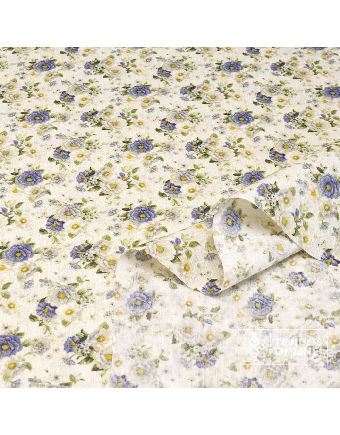 Tela de Flores Pequeñas Vintage - Telas Infantiles