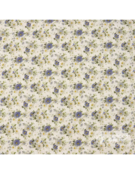 Tela de Flores Pequeñas Vintage - Telas Infantiles Tela de Flores Pequeñas Vintage - Telas Infantiles