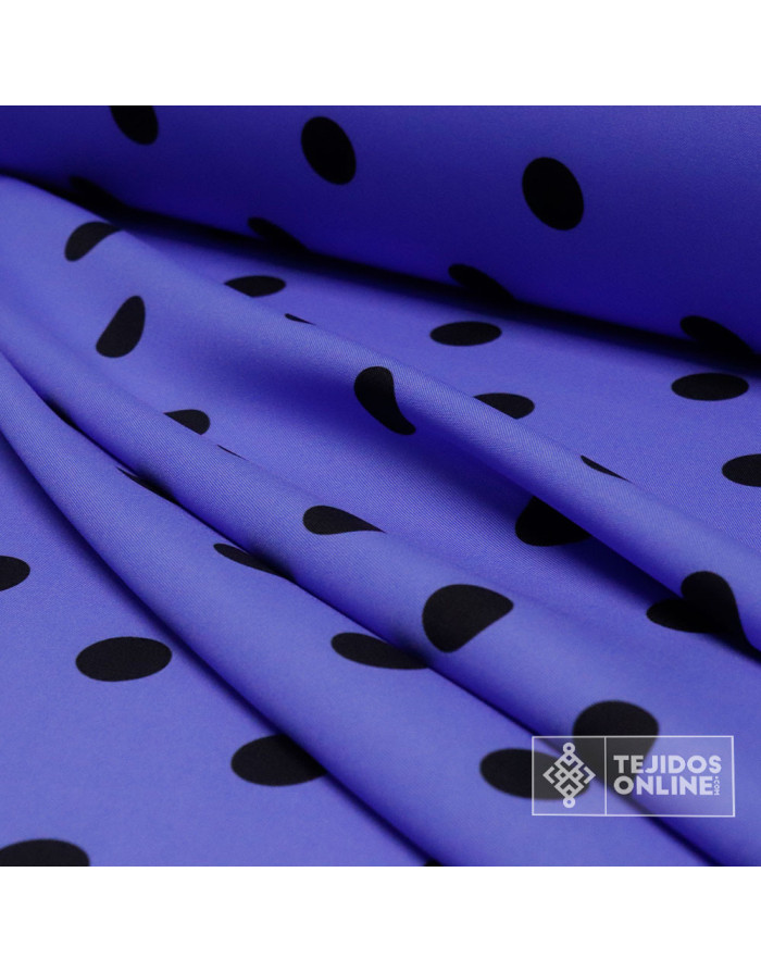 Tela Lavanda Lunar Negro | Telas para Trajes de Flamenca - Imagen 3