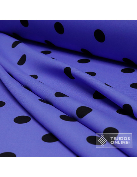 Tela Lavanda Lunar Negro | Telas para Trajes de Flamenca - Imagen 3