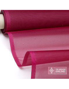 Organdí Vino Tinto - Tela para Levantar Volantes - Tienda Tela