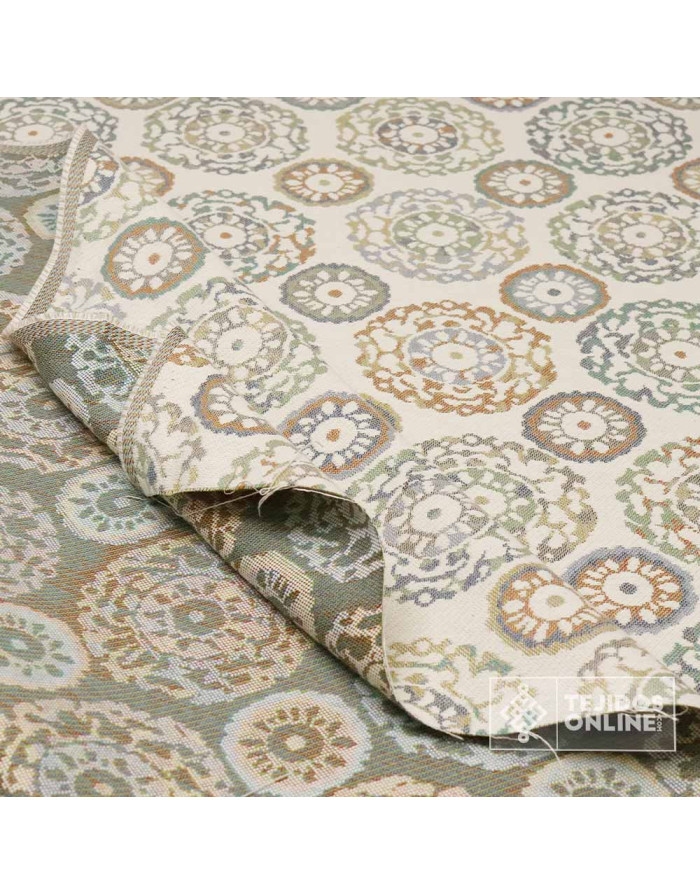 Tela de Tapicería Mandala Pastel  - Telas de Gobelinos