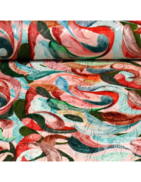 Tela Jacquard Brocado Fantasía - Telas de Moda