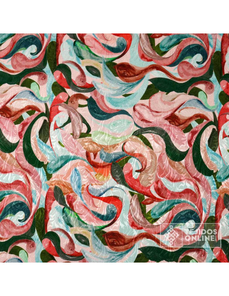 Tela Jacquard Brocado Fantasía - Telas de Moda