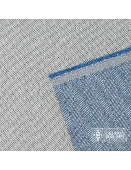 Telas para Toldo Reversible Espigas Azul Teflón - Mejor Toldo - Imagen 3