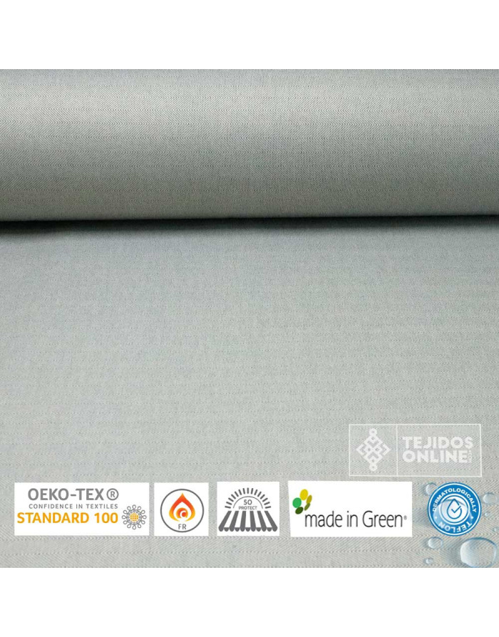 Telas para Toldo Reversible Espigas Azul Teflón - Mejor Toldo - Imagen 1