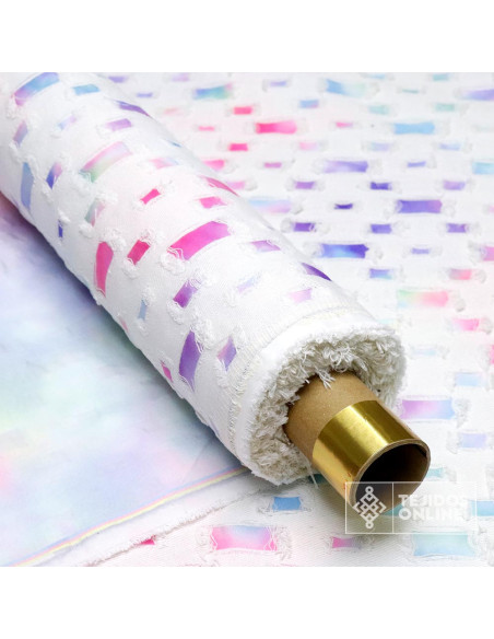 Tela Vaquera Rectángulos Difuminados - Telas Vaqueras