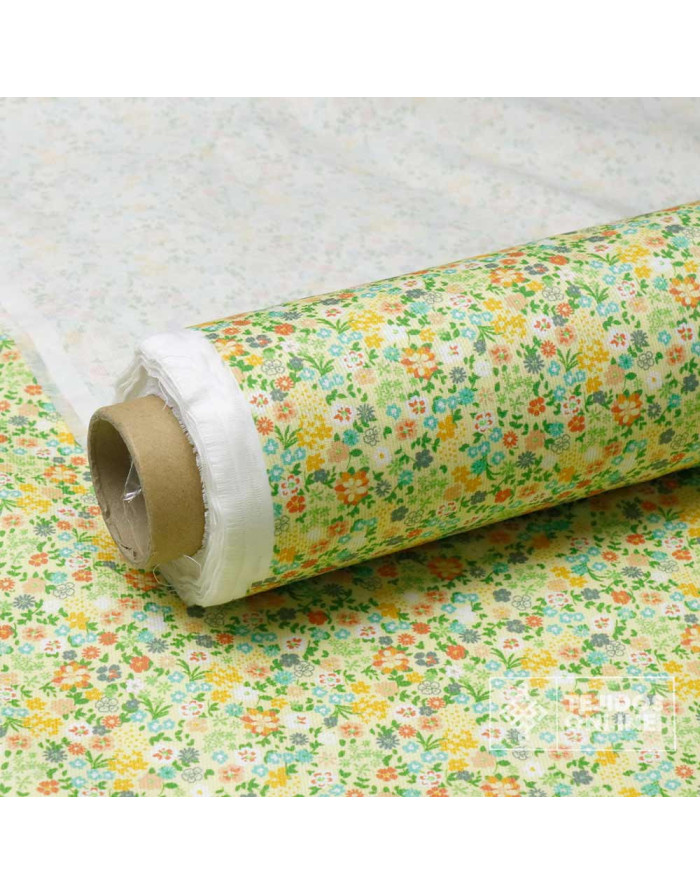 Tela de Piqué Algodón Flores Liberty - 100% Algodón