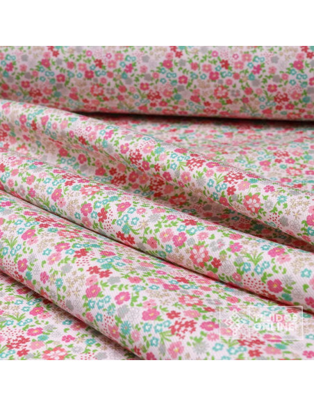 Tela de Piqué Algodón Flores Liberty - 100% Algodón - Imagen 3
