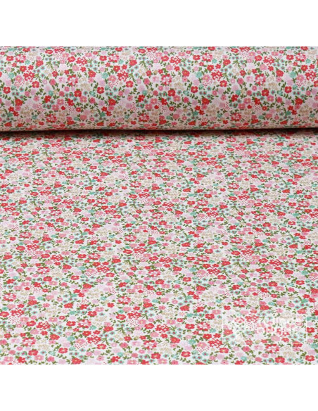 Tela de Piqué Algodón Flores Liberty - 100% Algodón - Imagen 1