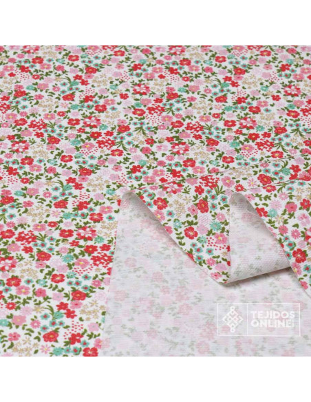 Tela de Piqué Algodón Flores Liberty - 100% Algodón - Imagen 2