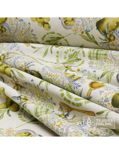 Tela de Aceitunas Rústica - Telas para Cortinas - Telas Tela de Aceitunas Rústica - Telas para Cortinas - Telas