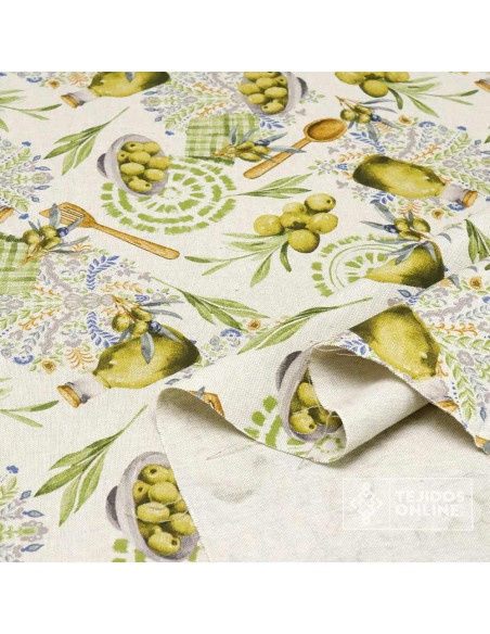 Tela de Aceitunas Rústica - Telas para Cortinas - Telas Tela de Aceitunas Rústica - Telas para Cortinas - Telas