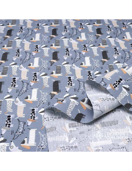 Tela de Perros Salsichas - Tela Para Cojines y Cortinas Tela de Perros Salsichas - Tela Para Cojines y Cortinas