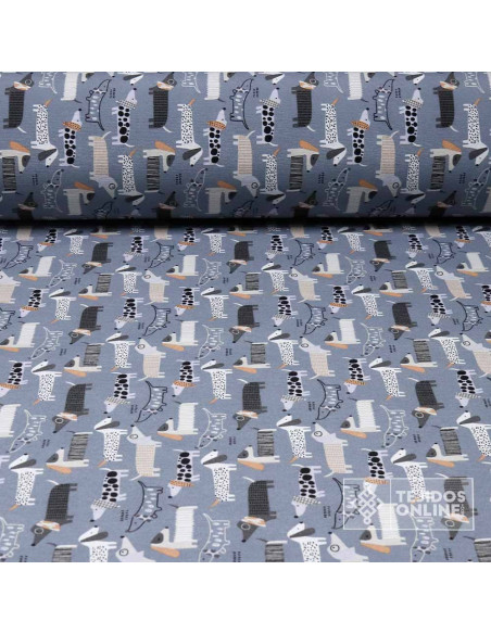 Tela de Perros Salsichas - Tela Para Cojines y Cortinas Tela de Perros Salsichas - Tela Para Cojines y Cortinas