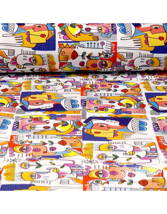 Tela Estampada Cubista Picasso | Telas para Manualidades