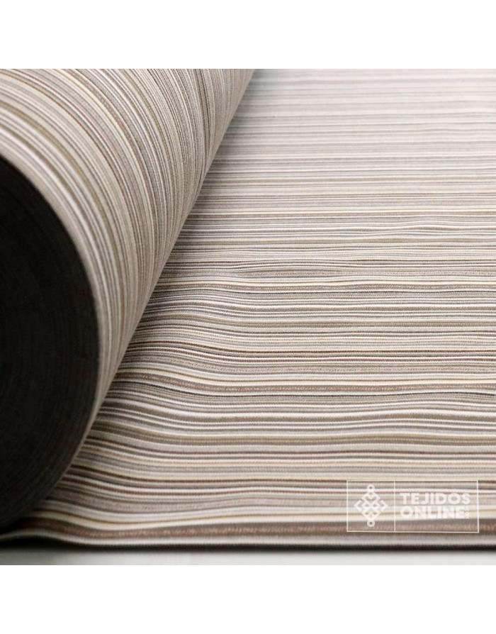 Tela de Toldo Rayas Neutras – Gran Ancho 3,20m | Tejidos Online