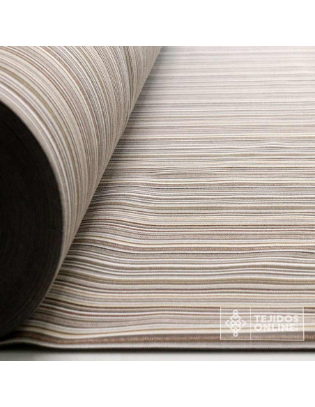 Tela de Toldo Rayas Neutras – Gran Ancho 3,20m | Tejidos Online