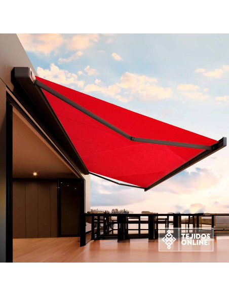 Tela de Toldo Rojo para Exterior - Lona Roja 3.20 metros Ancho