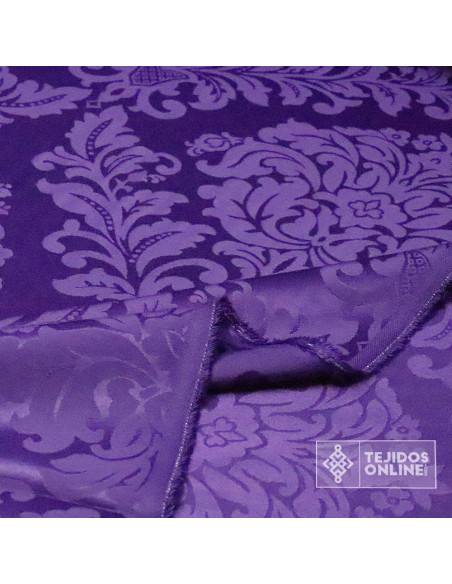 Damasco Medallón Morado - Telas para el Mundo Cofrade - Imagen 3