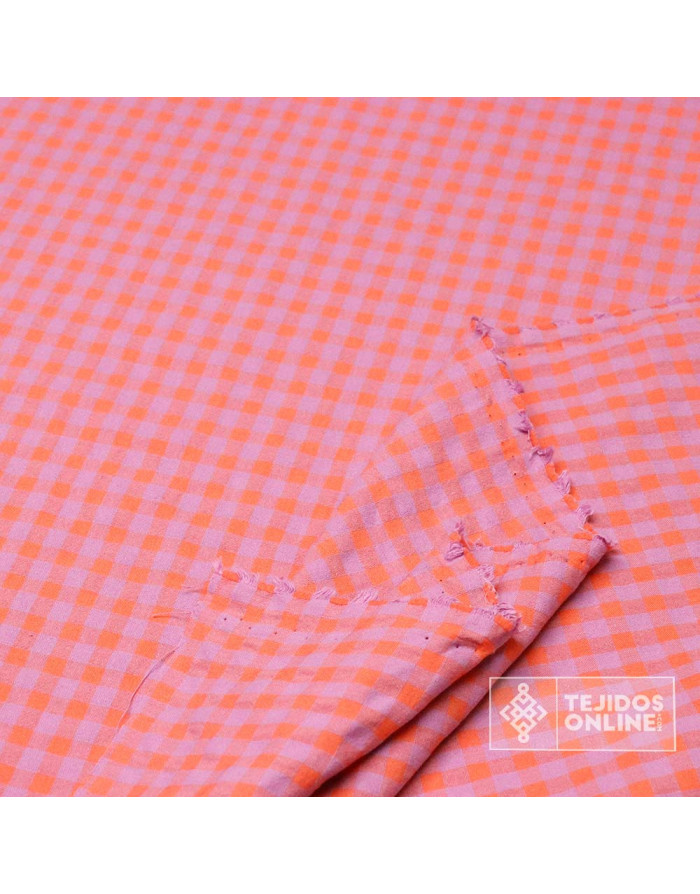 Tela Vichy Fluor Seerschuker Tamaño Mediano – Telas de Vichy