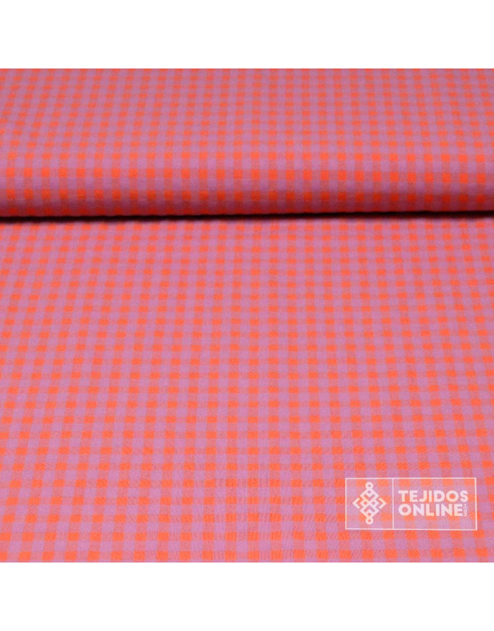 Tela Vichy Fluor Seerschuker Tamaño Mediano – Telas de Vichy