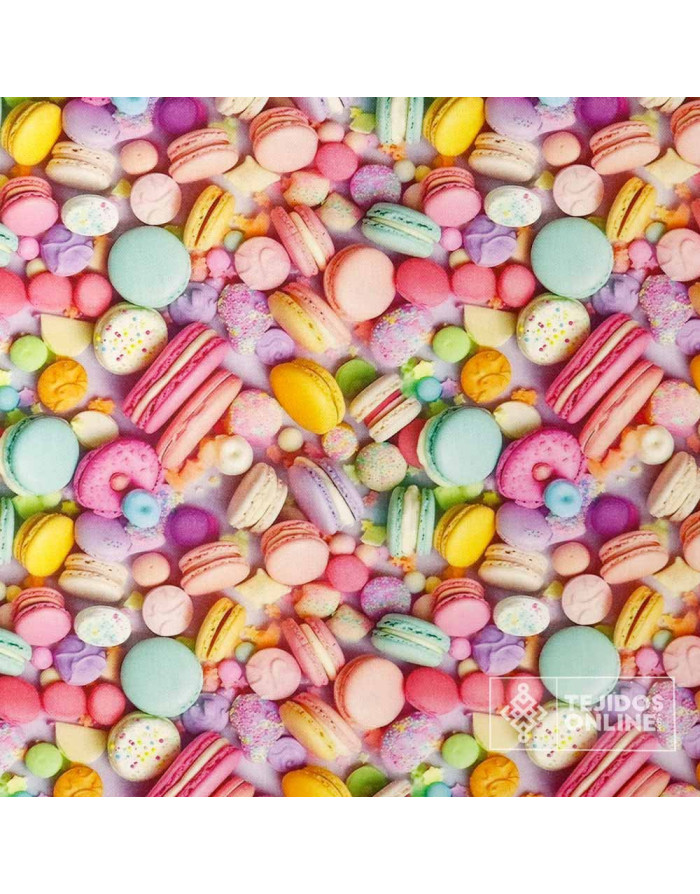 Tela de Dulces Multicolor - Telas Originales - Imagen 3