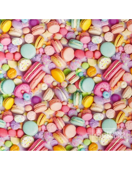 Tela de Dulces Multicolor - Telas Originales - Imagen 3