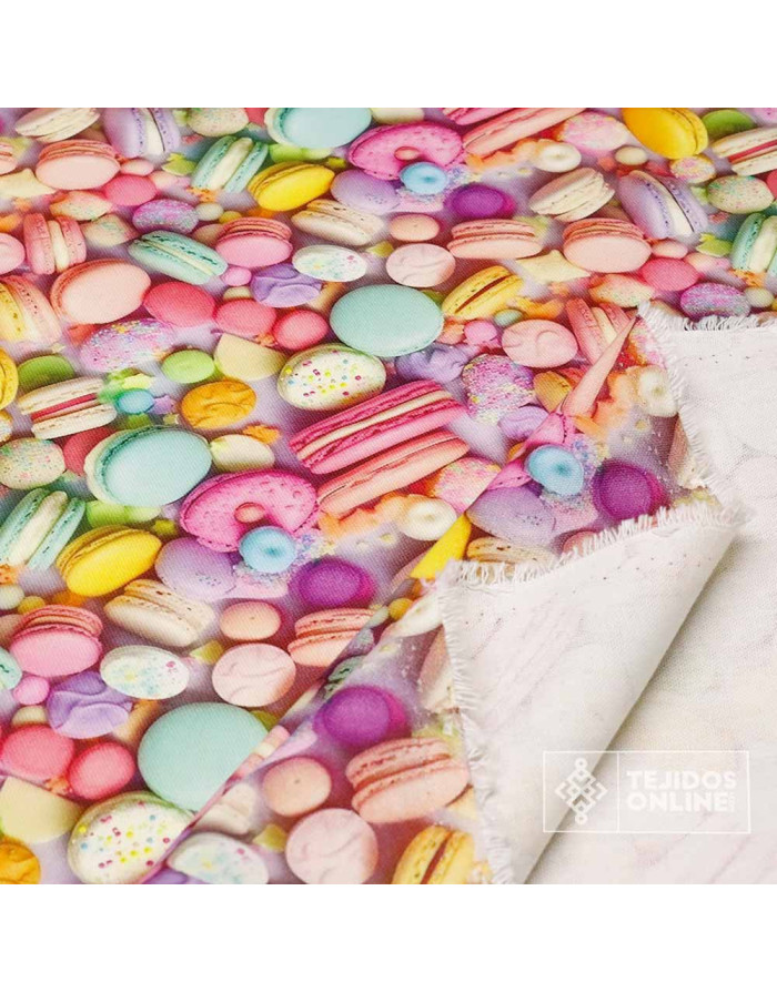 Tela de Dulces Multicolor - Telas Originales - Imagen 2