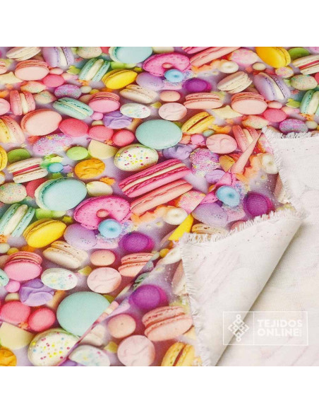 Tela de Dulces Multicolor - Telas Originales - Imagen 2