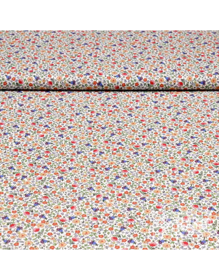 Tela Liberty Flor Amapola - 100% Algodón Infantil - Imagen 1