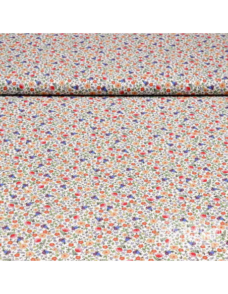 Tela Liberty Flor Amapola - 100% Algodón Infantil - Imagen 1