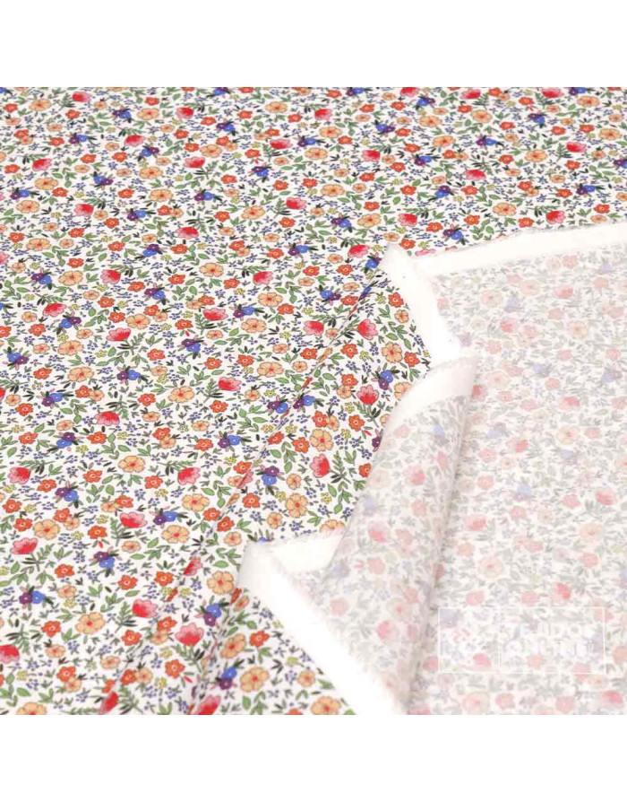 Tela Liberty Flor Amapola - 100% Algodón Infantil - Imagen 2