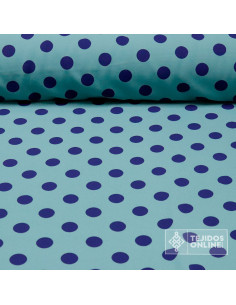Tela Bicolor con Lunares Lycra - Telas de Flamenca 2