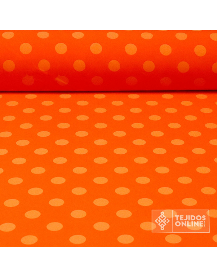 Tela Bicolor con Lunares Lycra - Telas de Flamenca - Imagen 1