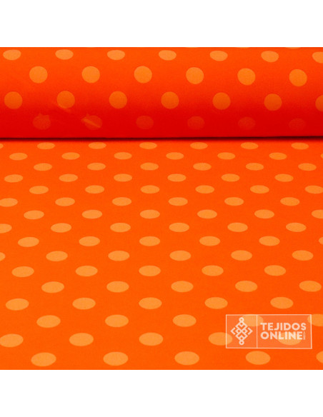 Tela Bicolor con Lunares Lycra - Telas de Flamenca - Imagen 1