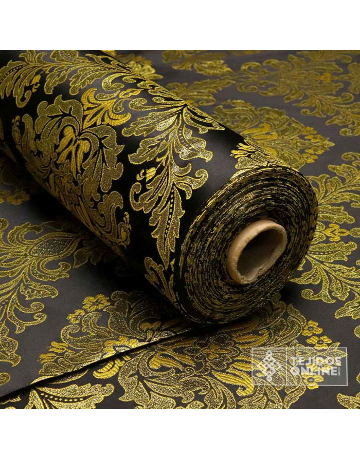 Brocado Cofrade Negro - Telas de Cofradía - Tejidos Cofrades