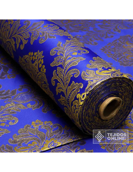 Brocado Cofrade Azulino - Telas de Cofradía - Tejidos Cofrades