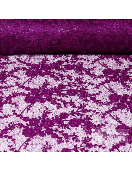 Tela Bugambilia Bordada Oxígeno - Telas Para Vestir - Imagen 1