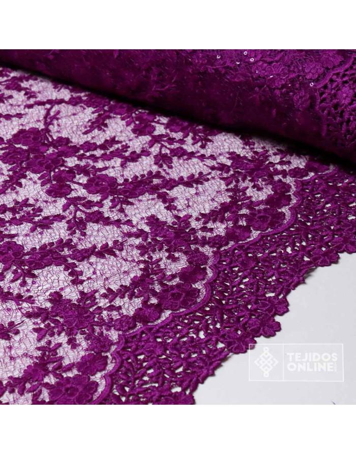 Tela Bugambilia Bordada Oxígeno - Telas Para Vestir - Imagen 2