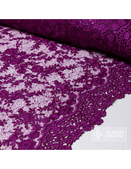 Tela Bugambilia Bordada Oxígeno - Telas Para Vestir - Imagen 2