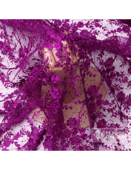 Tela Bugambilia Bordada Oxígeno - Telas Para Vestir - Imagen 4