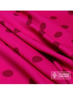 Tela Fucisa con Lunar Grosella | Telas de Trajes de Flamenca 2