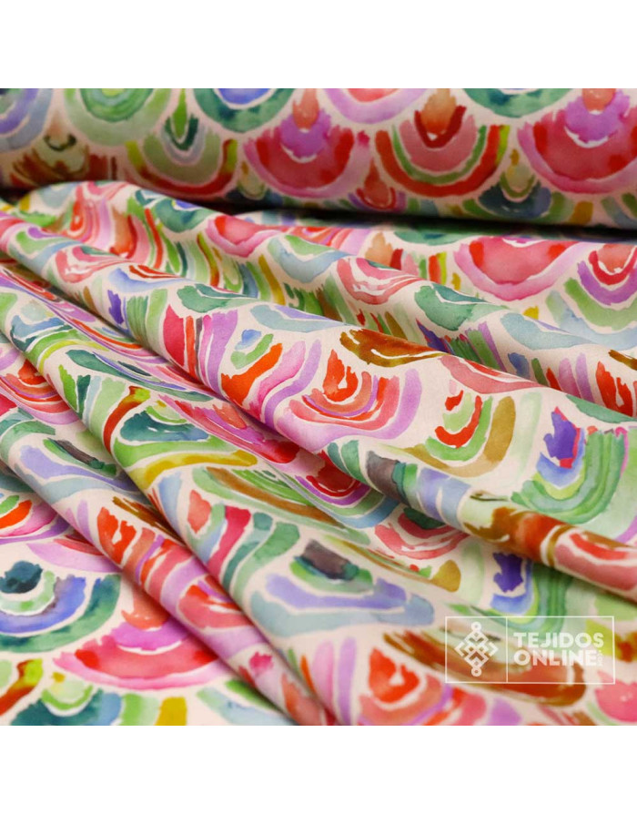 Tela Estampada Arcoiris - 100% Algodón Infantil - Imagen 4