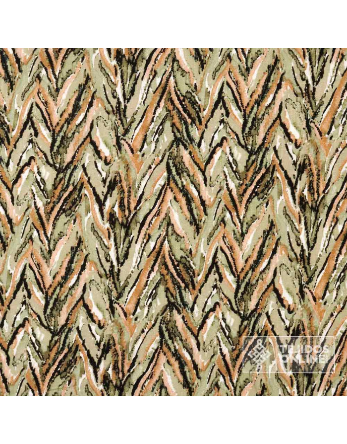 Tela Lino en Viscosa Estampada Safari | Tejidos Online