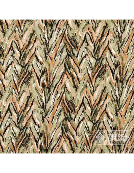 Tela Lino en Viscosa Estampada Safari | Tejidos Online