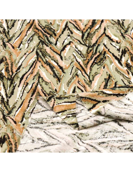 Tela Lino en Viscosa Estampada Safari | Tejidos Online