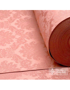 Telas de Damasco Rosa Maquillaje - Telas para Semana Santa 2