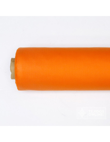 Popelín Liso Naranja-Retal - Popelín Liso Naranja - Telas - Imagen 2